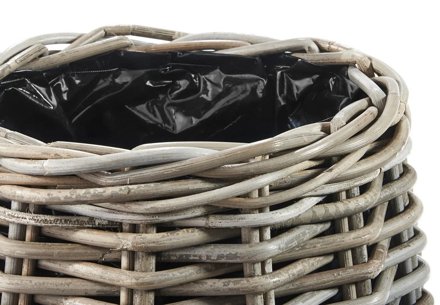 Kobolo Pflanzkübel BOTAN Rattan Grau - Bild 5