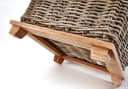 Kobolo Beistelltisch mit Deckel & Aufbewahrung - Rattan Holz Bild 4