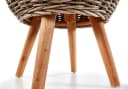 Kobolo Beistelltisch ALINA Mahagoni Holz Rattan Bild 4