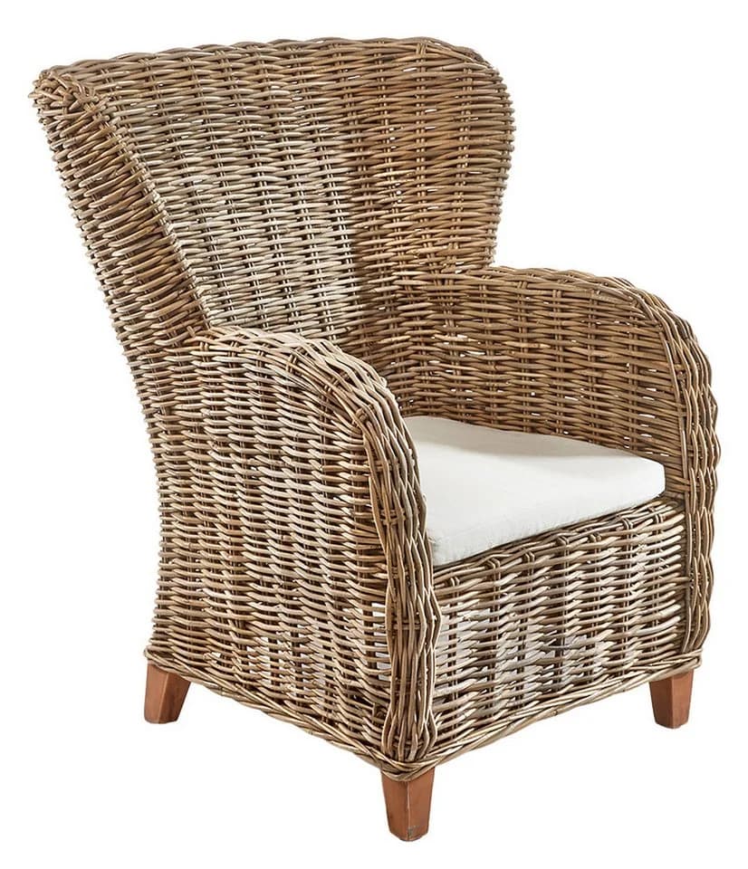 Kobolo Rattansessel TOSCANO mit Sitzkissen - Bild 2