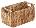 Kobolo Aufbewahrungskorb Wasserhyazinthe mit Holzgriffen Bild 2