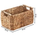 Kobolo Aufbewahrungskorb Wasserhyazinthe mit Holzgriffen Bild 3