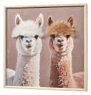 Kobolo 3D Leinwand ALPAKA DUO mit Kunstfell Wanddeko Modern Bild 2