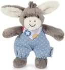 Sterntaler® Kuscheltier Mini Spieltier Emmi Esel mit Rassel Blau/Grau Bild 2