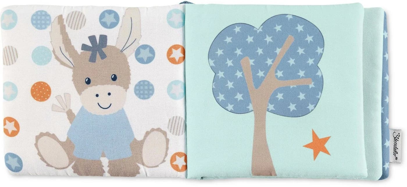 Sterntaler® Greifspielzeug Spielbuch Emmi Blau mit Quietsche - Bild 3