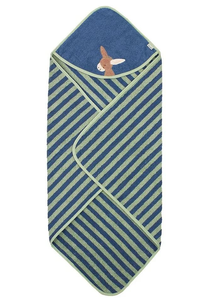 Sterntaler® Kapuzenbadetuch 80x80 cm Esel Emmilius Frottee Blau