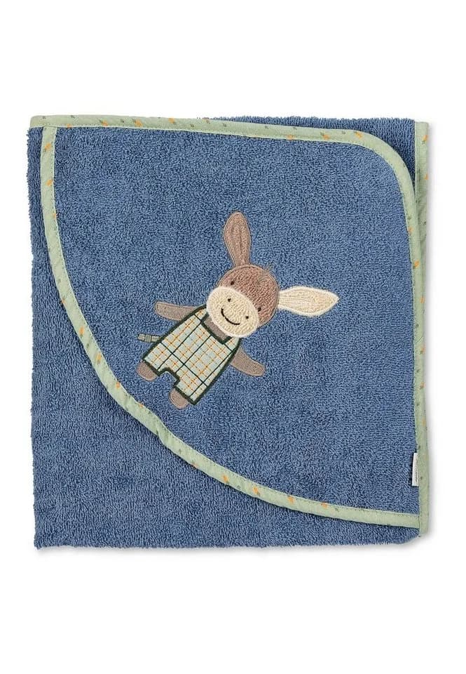 Sterntaler® Kapuzenbadetuch 100x100 cm Esel Emmilius - Bild 2