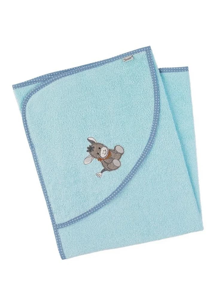 Sterntaler® Kapuzenbadetuch 80x80 cm ESEL Emmi 100 % Baumwolle
