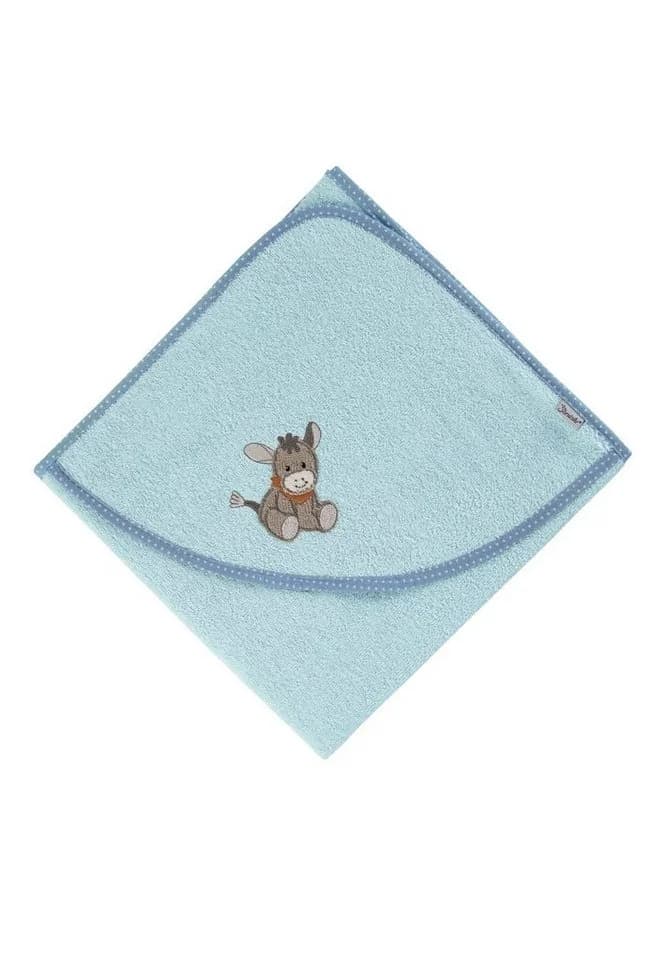 Sterntaler® Kapuzenbadetuch 80x80 cm ESEL Emmi 100 % Baumwolle - Bild 2