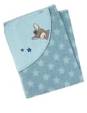 Sterntaler® Kapuzenbadetuch 100x100 cm Esel Emmi Frottee Blau Bild 2