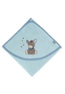 Sterntaler® Kapuzenbadetuch Hellblau Esel Emmi Frottee Bild 2