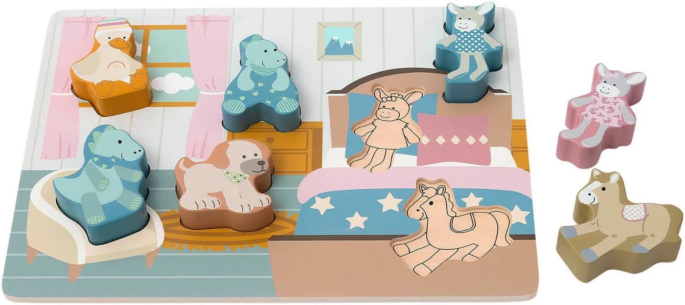 Sterntaler® Steckpuzzle Sterntaler Freunde Holzpuzzle, 7 Puzzleteile, FSC® - schützt Wald - Bild 4