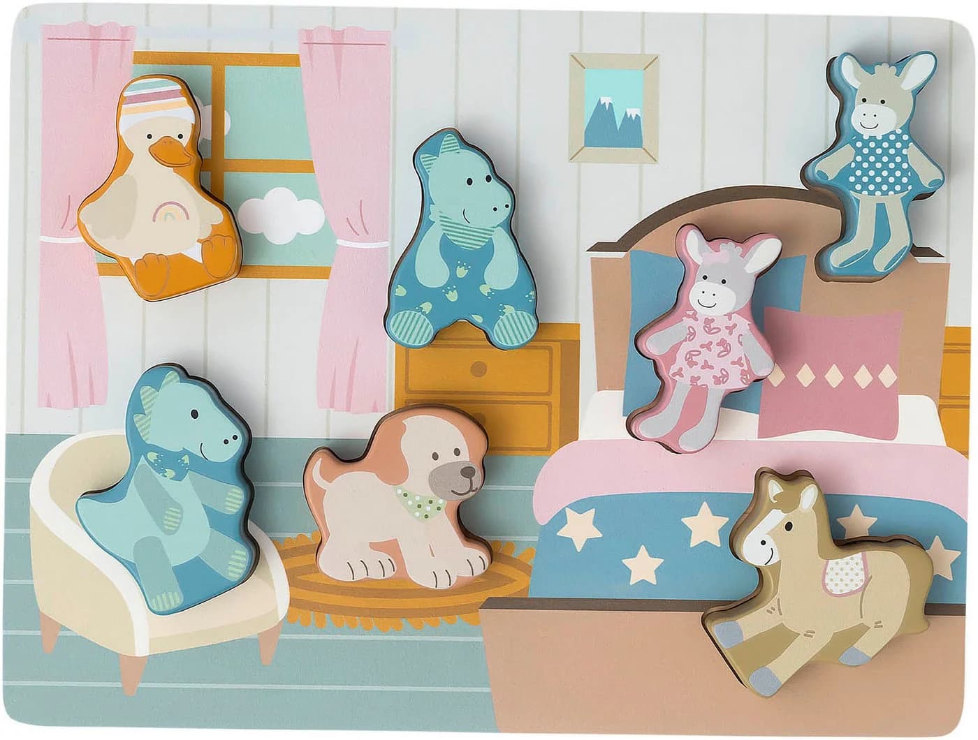 Sterntaler® Steckpuzzle Sterntaler Freunde Holzpuzzle, 7 Puzzleteile, FSC® - schützt Wald - Bild 5