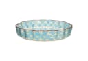 Tranquillo Quicheform Art Deco Blau Steinzeug Bild 1