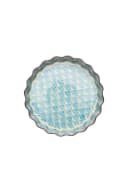 Tranquillo Quicheform Art Deco Blau Steinzeug Bild 2