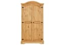CARO-Möbel Kleiderschrank SALSA Kiefer Massivholz Mexiko-Stil Braun Bild 1