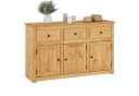 CARO-Möbel Sideboard CANCUN Kiefer Massivholz 3 Türen 3 Schubladen Braun Bild 1