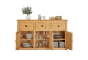 CARO-Möbel Sideboard CANCUN Kiefer Massivholz 3 Türen 3 Schubladen Braun Bild 4