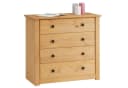 CARO-Möbel Kommode Cancun Sideboard Kiefer Massivholz 4 Schubladen Bild 1