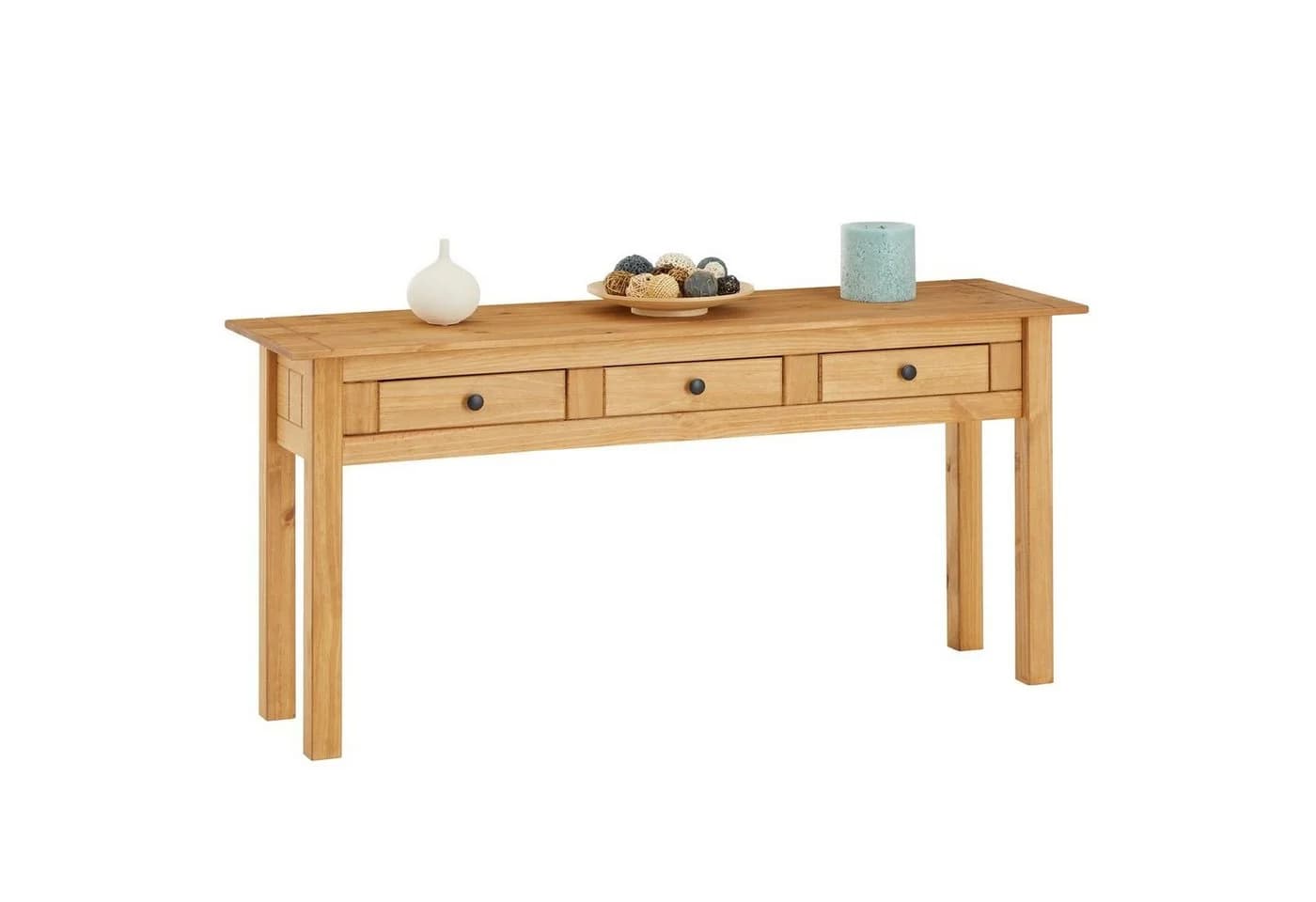 CARO-Möbel Konsolentisch CANCUN Kiefer Massivholz Landhausstil - Bild 1
