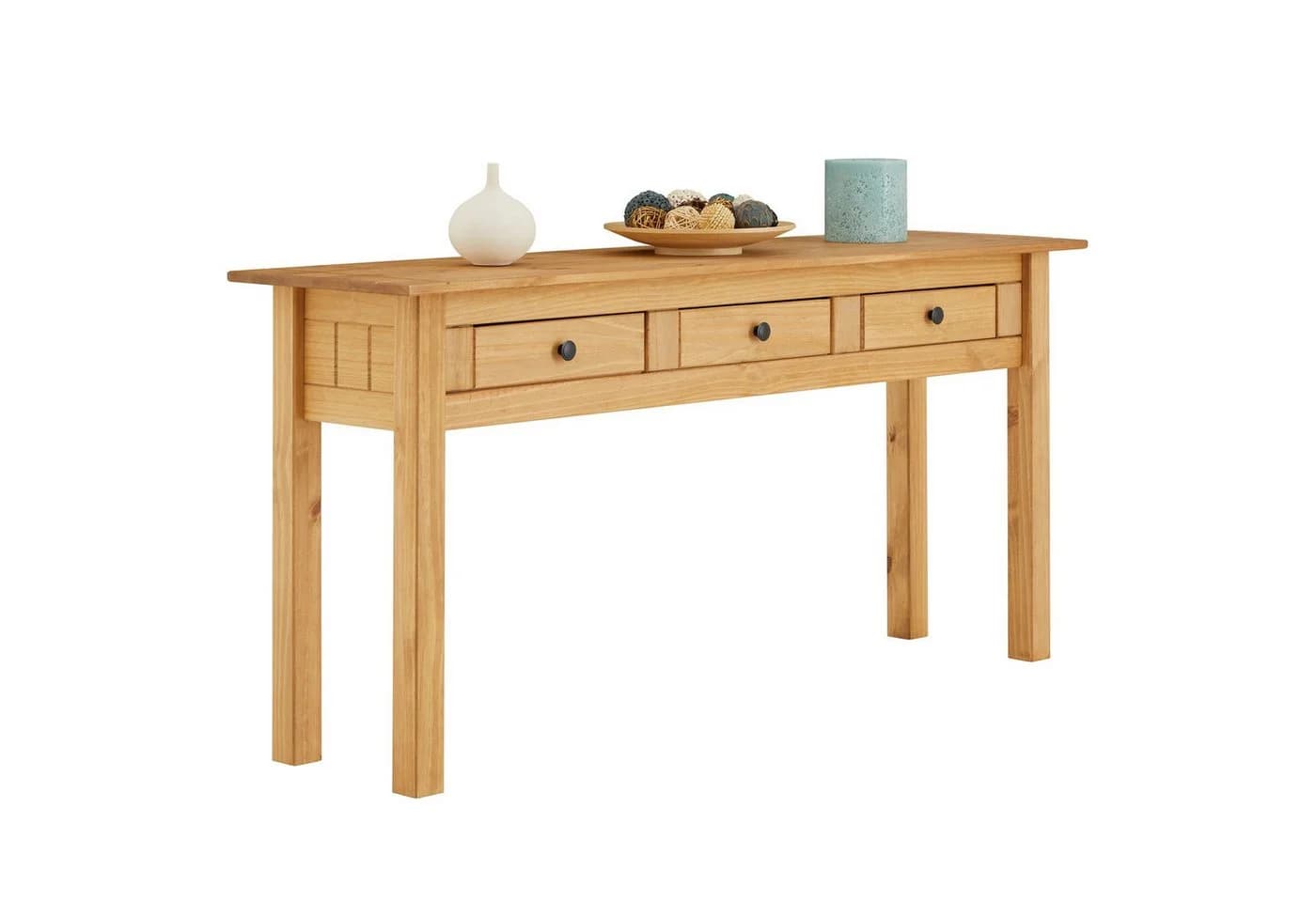 CARO-Möbel Konsolentisch CANCUN Kiefer Massivholz Landhausstil - Bild 4