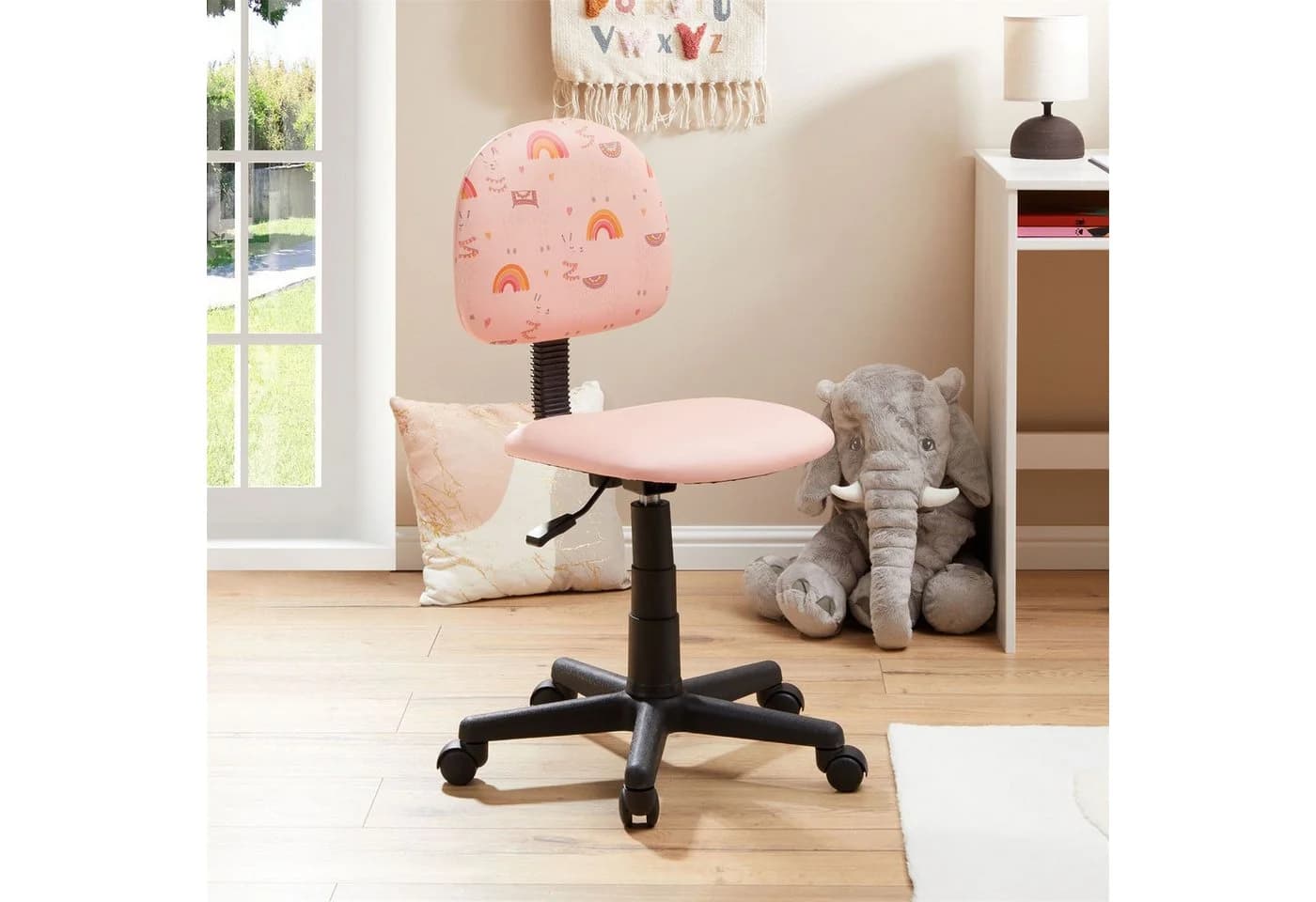 CARO-Möbel Drehstuhl ALPACA Pink Kinderstuhl höhenverstellbar - Bild 2