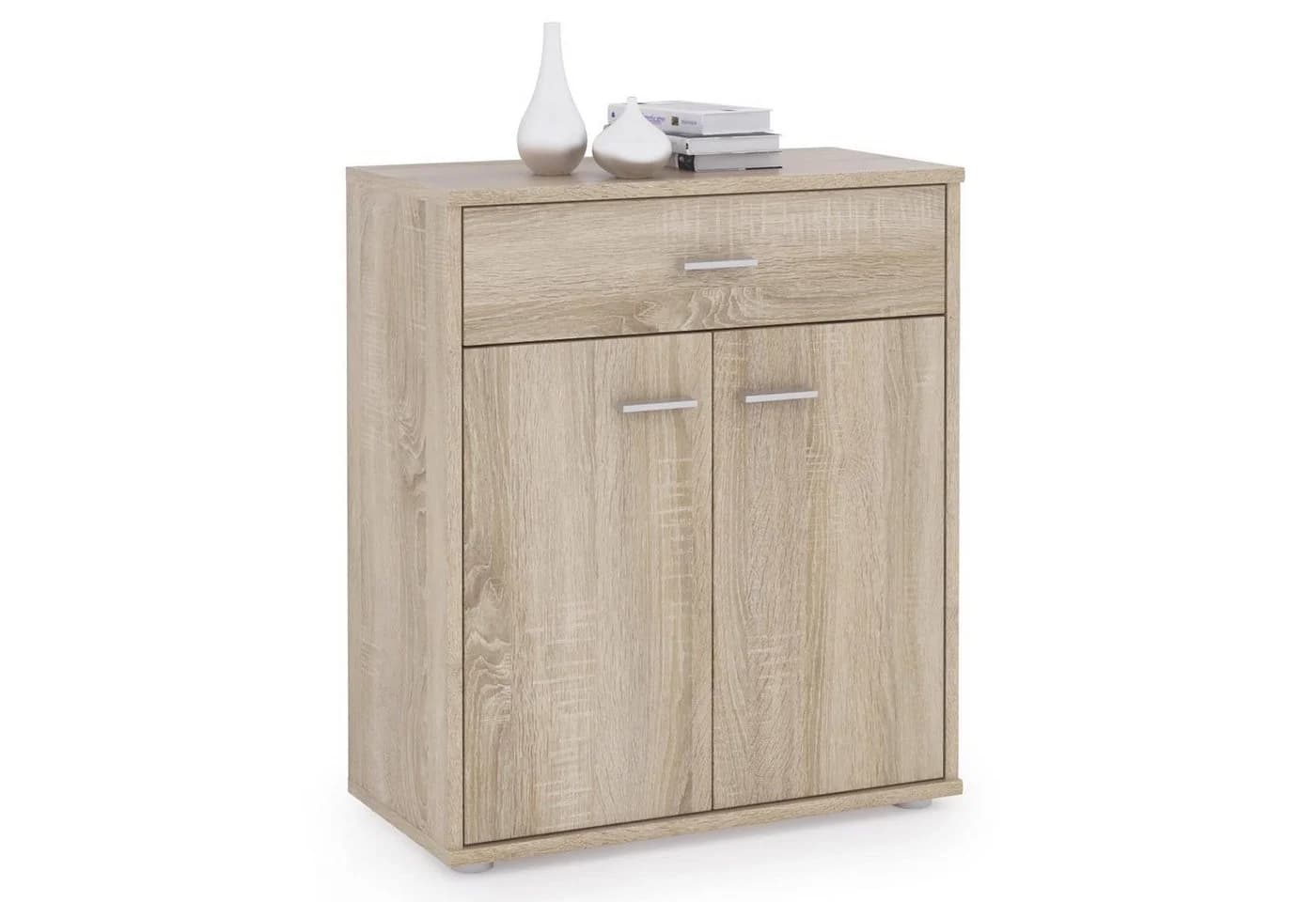 CARO-Möbel Highboard TOMMY Kommode Eiche Sonoma mit Schublade - Bild 2