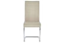 CARO-Möbel Esszimmerstuhl ALBA 4er Set Beige Weiß Stoff Metall Bild 3