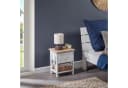 CARO-Möbel Nachtkommode PERUGIA Weiß Landhaus Shabby Bild 1