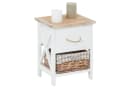 CARO-Möbel Nachtkommode PERUGIA Weiß Landhaus Shabby Bild 2