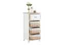 CARO-Möbel Kommode PROVENCE Weiß mit 3 Körben Landhaus Bild 4