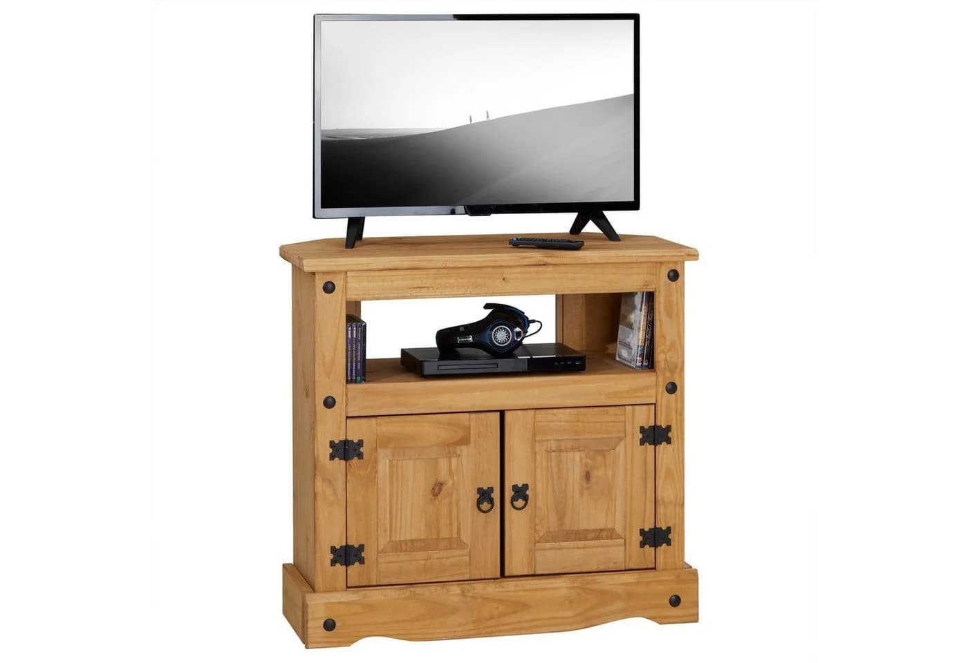 CARO-Möbel TV-Rack SALSA Massivholz Kiefer Natur Mexiko Stil - Bild 3