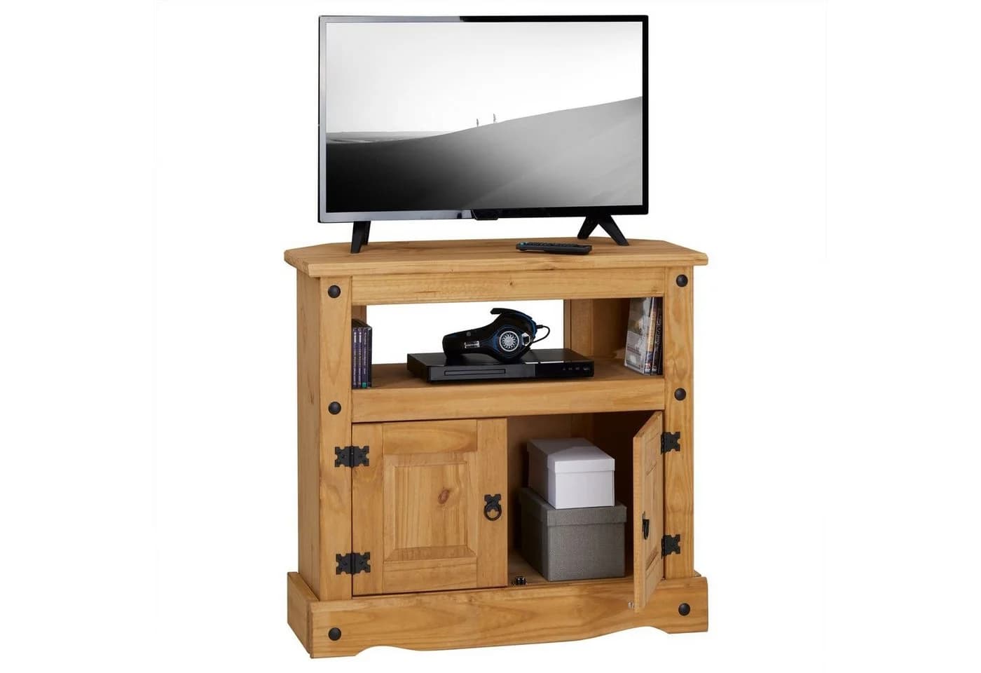 CARO-Möbel TV-Rack SALSA Massivholz Kiefer Natur Mexiko Stil - Bild 4