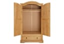 CARO-Möbel Kleiderschrank SALSA Massivholz Kiefer Landhausstil Bild 5