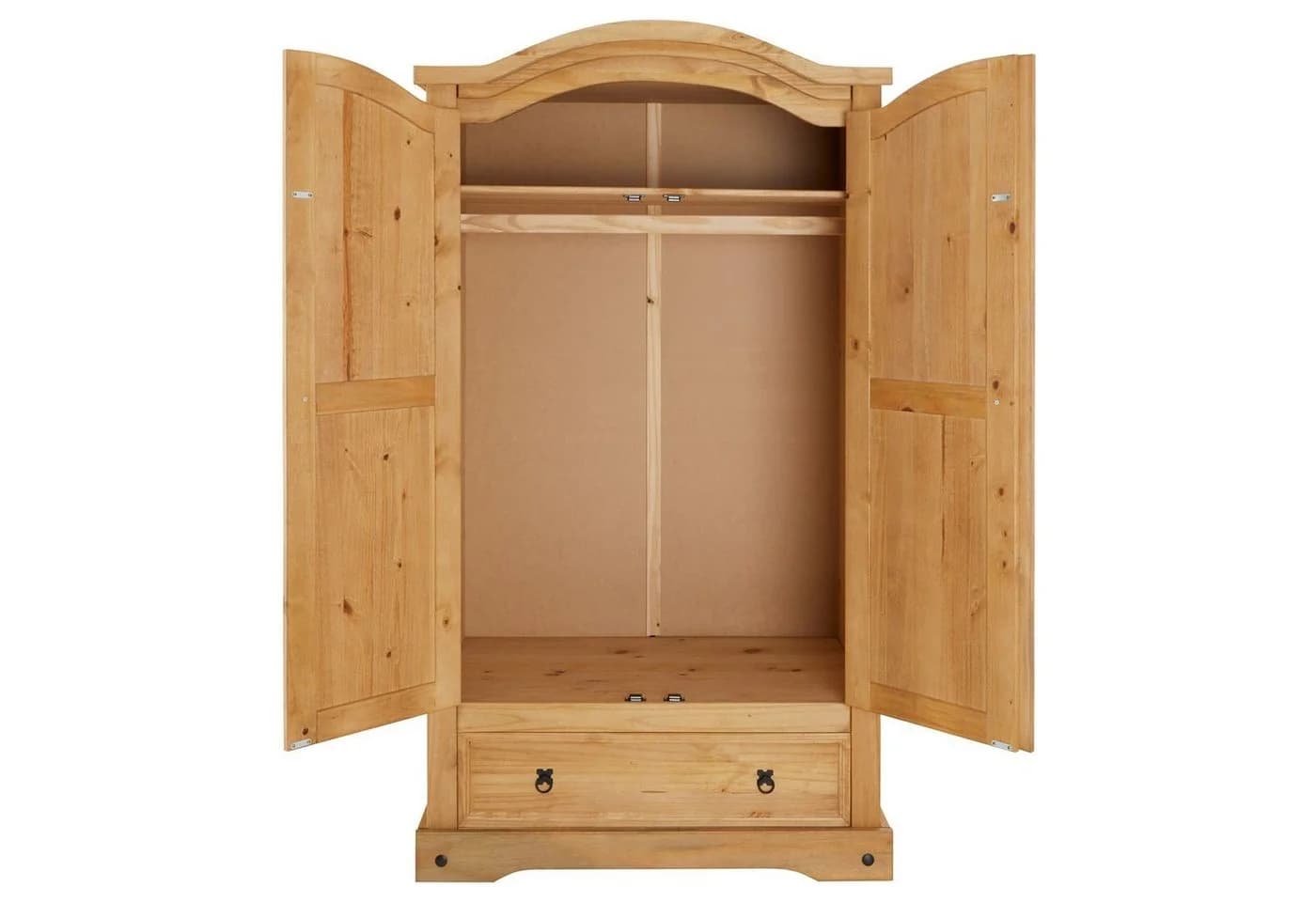 CARO-Möbel Kleiderschrank SALSA Massivholz Kiefer Landhausstil - Bild 5