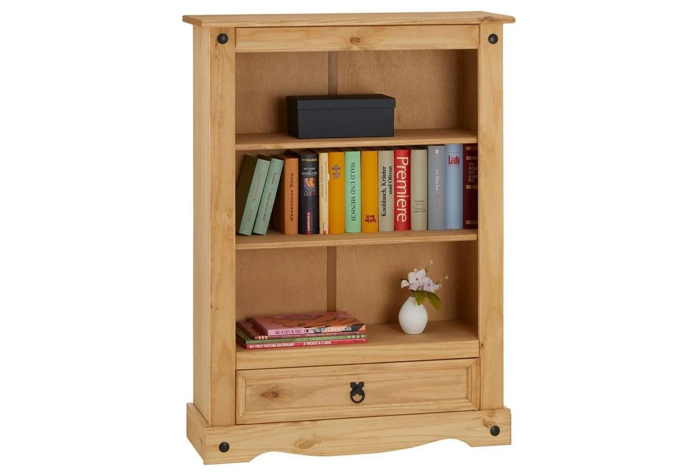 CARO-Möbel Bücherregal SALSA Massivholz Landhausstil
