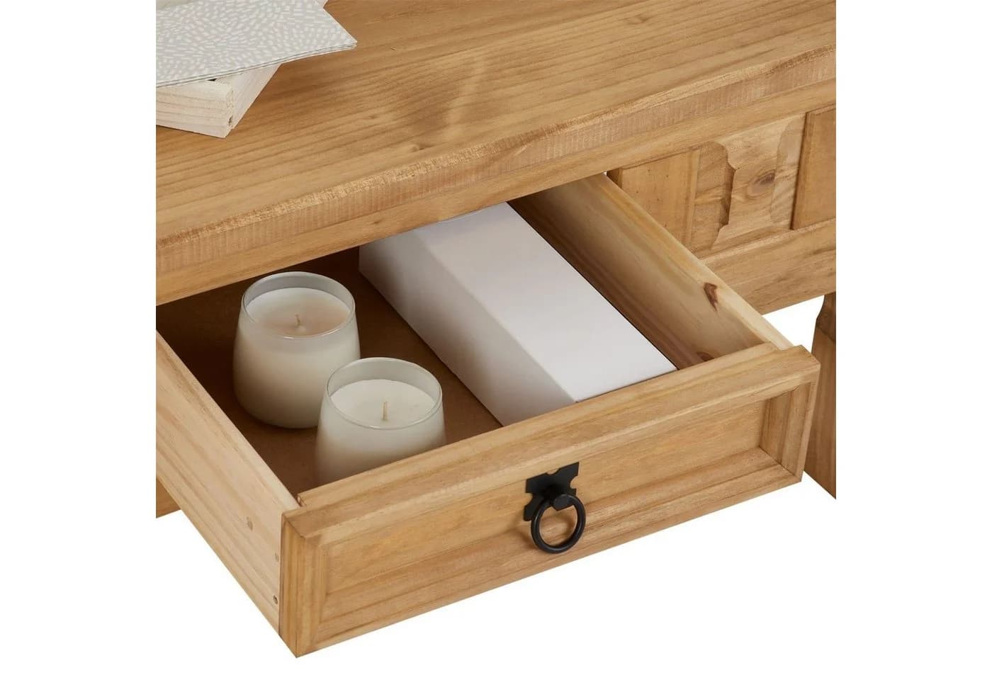 CARO-Möbel Couchtisch SALSA Landhausstil Kiefer massiv mit Schublade - Bild 5