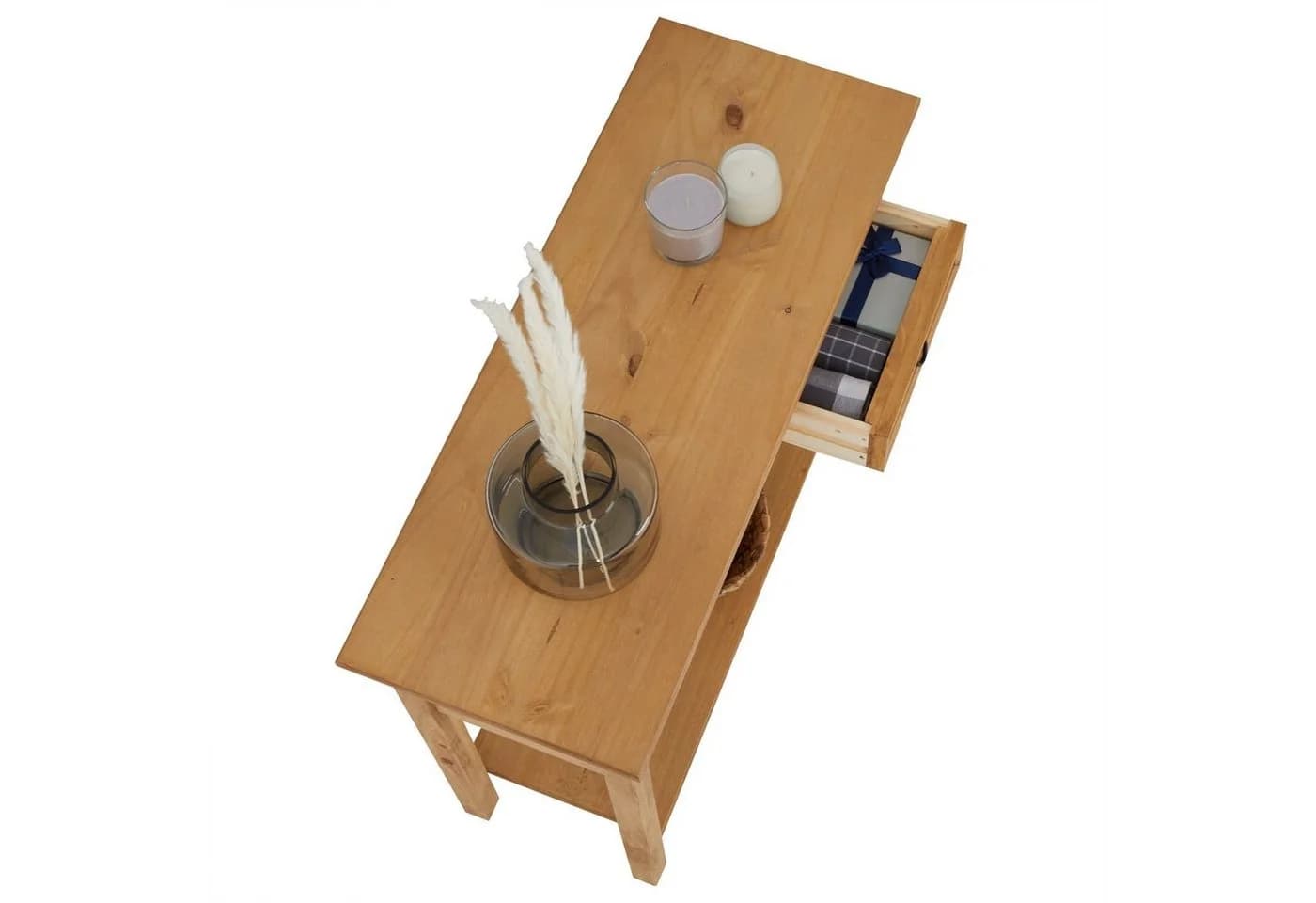 CARO-Möbel Konsolentisch SALSA Landhausstil Natur 2 Schubladen - Bild 5