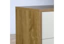 CARO-Möbel Kommode ESTELLE 3 Türen 1 Schublade Sonoma Eiche/Weiß Bild 4