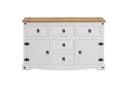 CARO-Möbel Sideboard CAMPO Weiß Massivholz Landhausstil Bild 3