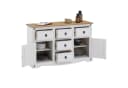 CARO-Möbel Sideboard CAMPO Weiß Massivholz Landhausstil Bild 4