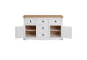 CARO-Möbel Sideboard CAMPO Weiß Massivholz Landhausstil Bild 5