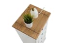 CARO-Möbel Kommode CAMPO Weiß/Braun 5 Schubladen Landhaus Bild 5