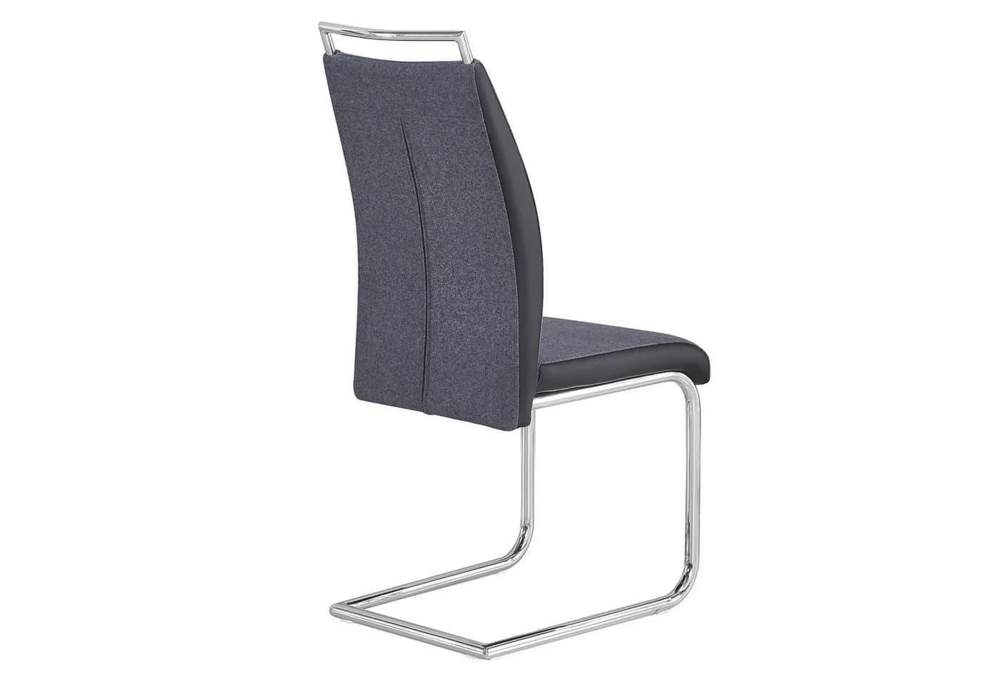 CARO-Möbel Esszimmerstuhl ERZA 4er-Set Schwingstuhl Dunkelgrau - Bild 5