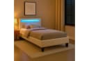 CARO-Möbel Polsterbett MANDALAY Weiß mit LED-Beleuchtung Bild 2