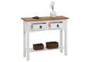 CARO-Möbel Konsolentisch CAMPO Kiefer massiv Mexiko Stil weiß/braun Bild 3