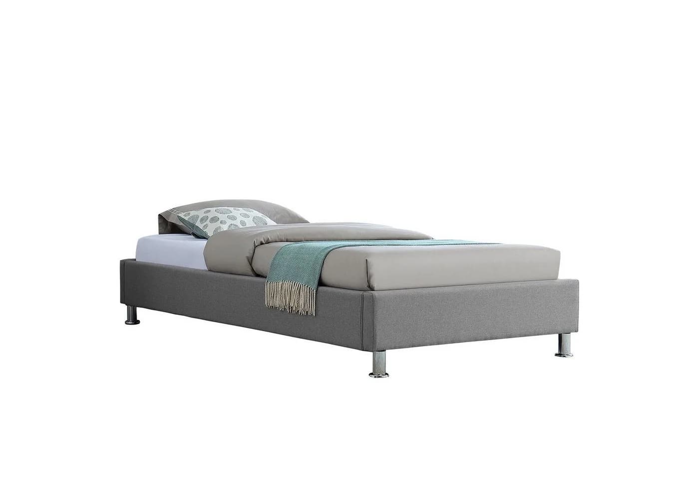 CARO-Möbel Futonbett LAREDO Grau mit Lattenrost - Bild 1