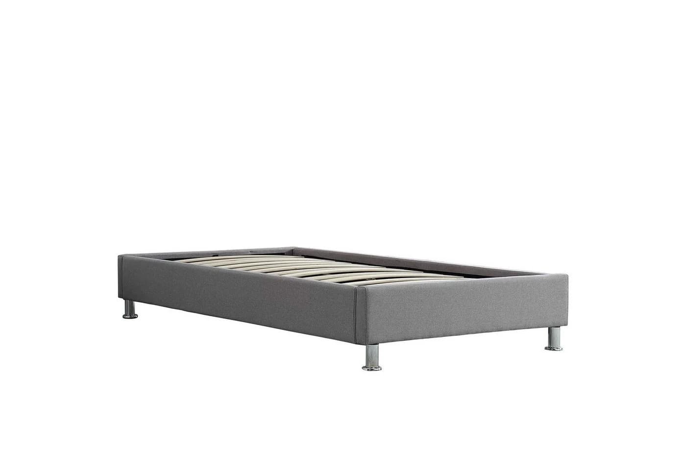 CARO-Möbel Futonbett LAREDO Grau mit Lattenrost - Bild 3