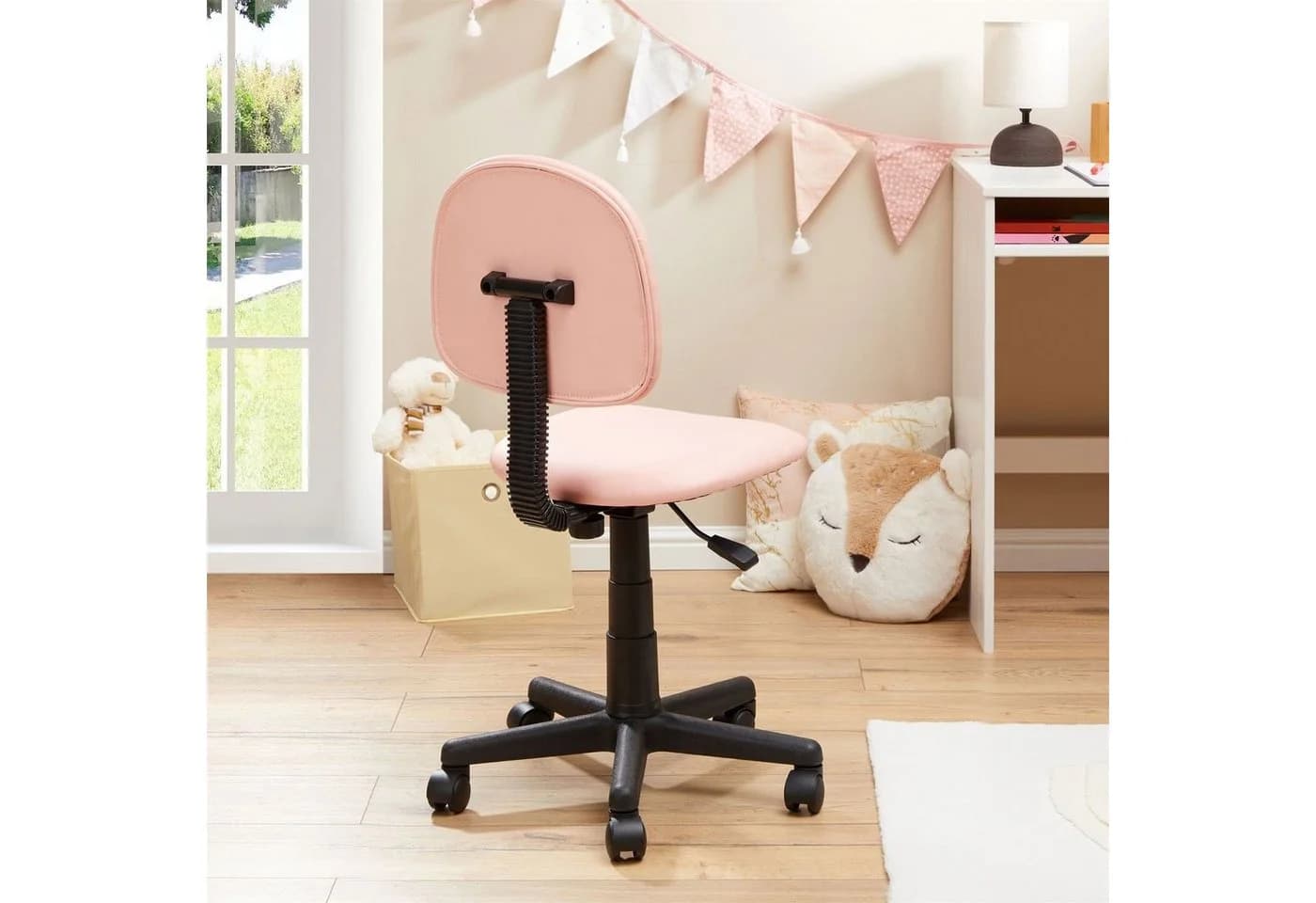 CARO-Möbel Kinderdrehstuhl UNICORN Rosa höhenverstellbar Kunstleder - Bild 4