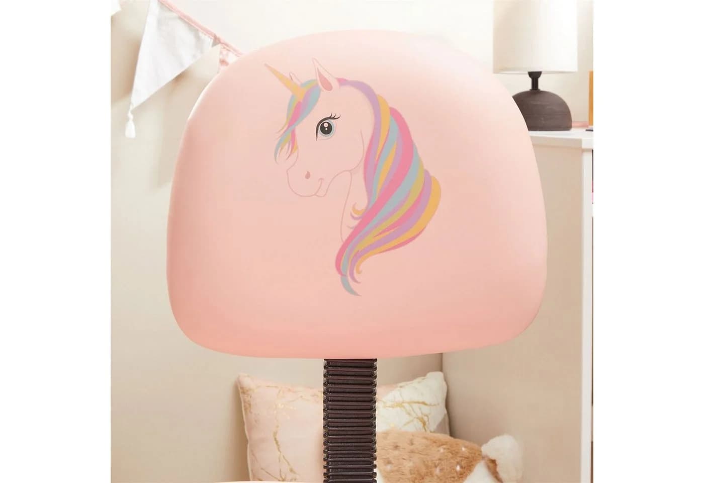 CARO-Möbel Kinderdrehstuhl UNICORN Rosa höhenverstellbar Kunstleder - Bild 5